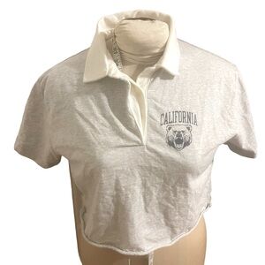 J. Galt California Cropped Polo Tee